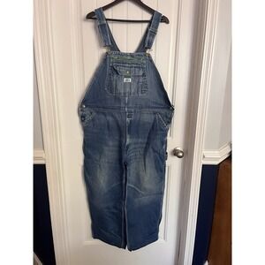 Liberty Overalls Men's 44x28 Blue Denim Workwear Farm Bib Jean Pants